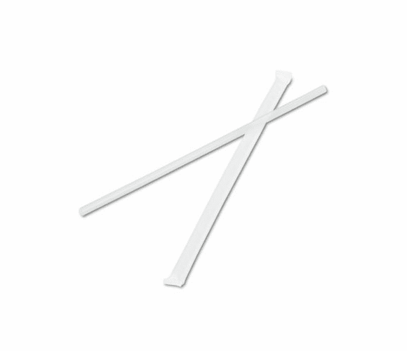 BWK2851T Jumbo Straws, 7 3/4", Plastic, Translucent, 12000/Box By BOARDWALK