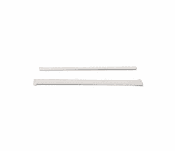 BWK2851TBX Jumbo Straws, 7 3/4", Plastic, Translucent, 500/Box By BOARDWALK