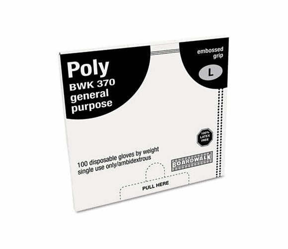 BWK370L Polyethylene Disposable Food Handling Gloves, Large, 1000/Carton By BOARDWALK