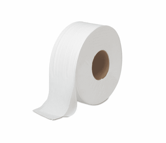 BWK6100 JRT Bath Tissue, Jumbo, Two-Ply, White, 1000 Feet/Roll, 12 Rolls/Carton By BOARDWALK