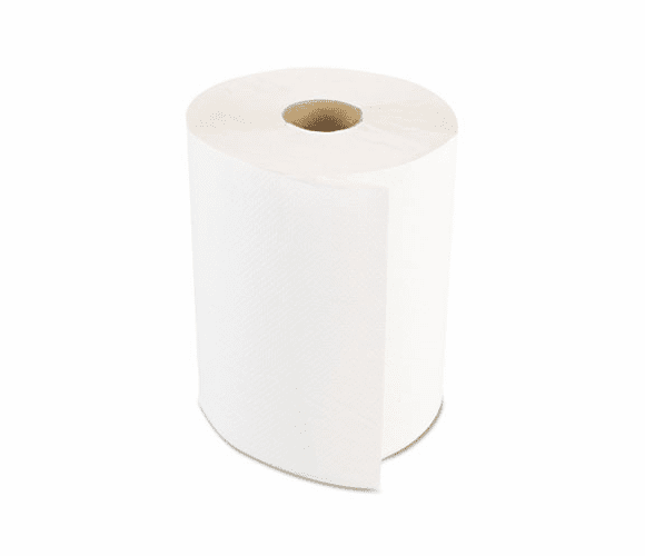 BWK6250 Hardwound Paper Towels, Nonperforated 1-Ply White, 350'/Roll, 12/Carton By BOARDWALK