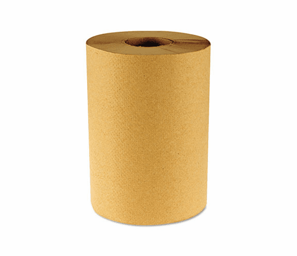 BWK6256 Hardwound Paper Towels, Nonperforated 1-Ply Kraft, 800'/Roll, 6/Carton By BOARDWALK