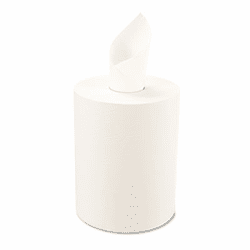 BWK6261 Hardwound Paper Towels, Nonperforated 1-Ply, 8" w, 2" Core, White, 600'/Roll By BOARDWALK