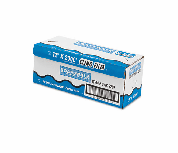 BWK7202 PVC Food Wrap Film, 12" x 2000-ft. Roll By BOARDWALK