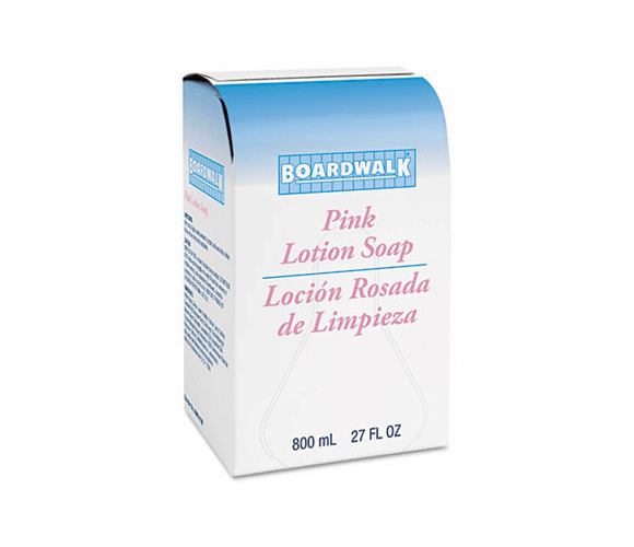 BWK8100EA Mild Cleansing Pink Lotion Soap, Pleasant Scent, Liquid, 800ml Box By BOARDWALK