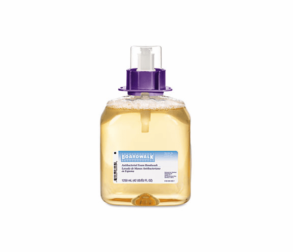 BWK8300 Foam Antibacterial Handwash, Sweet Pea, 1250ml Refill, 4 per Carton By BOARDWALK