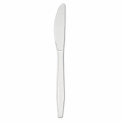 BWKCTKNIFE Plastic Tableware, Heavy Mediumweight, Knife, White, 1000/Carton By BOARDWALK