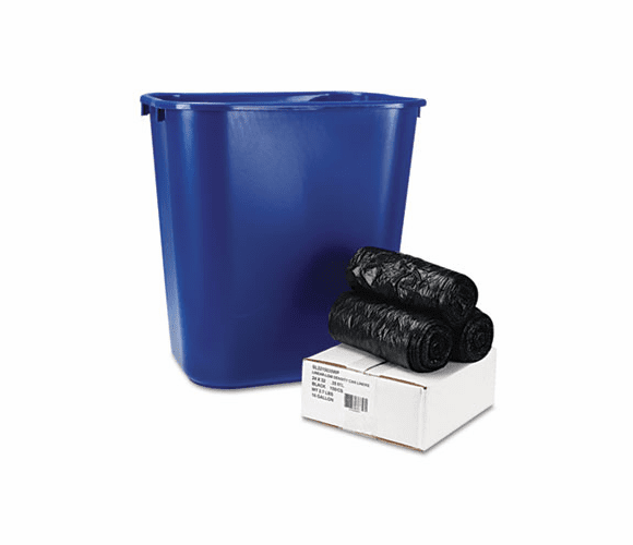 BWKSL3215035WP Low-Density Can Liners, 24 x 32, .35 mil, Black, 150/Carton By BOARDWALK