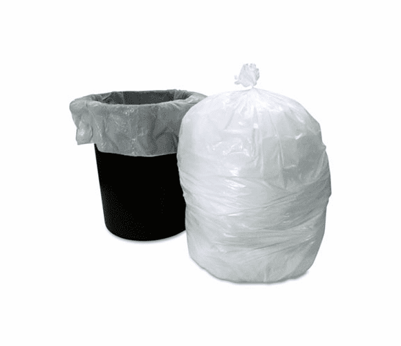 BWKSL385850XHW Low-Density Can Liner Smart Packs, 60 Gal., 0.7 ml, White, 50/Carton By BOARDWALK