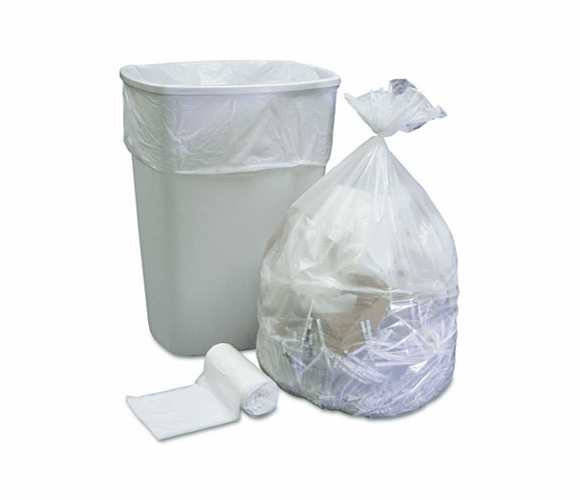 BWKSL434750XHW Low-Density Can Liner Smart Packs, Glutton, 0.65 ml, White, 50/Carton By BOARDWALK