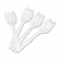 BWKYFWQW Mediumweight Polypropylene Cutlery, Spork, White, 1000/Carton By BOARDWALK