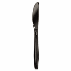 BWKYPHKE Full Length Polystyrene Cutlery, Knife, Black, 1000/Carton By BOARDWALK