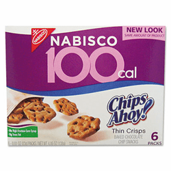 CAH610 100 Calorie Chips Ahoy Chocolate Chip Cookie, 6 Packs/Box By NABISCO FOOD GROUP