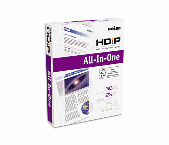 CASAIO8511 ASPEN HD:P All-In-1 Office Paper, 96 Brightness, 8-1/2 x 11, White, 500 Shts/Rm By CASCADES