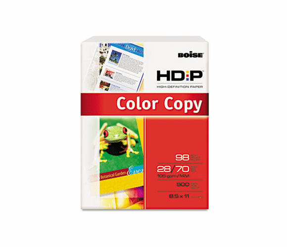 CASBCP2811 HD:P Color Copy Paper, 98 Brightness, 28lb, 8-1/2 x 11, White, 500 Sheets/Ream By CASCADES