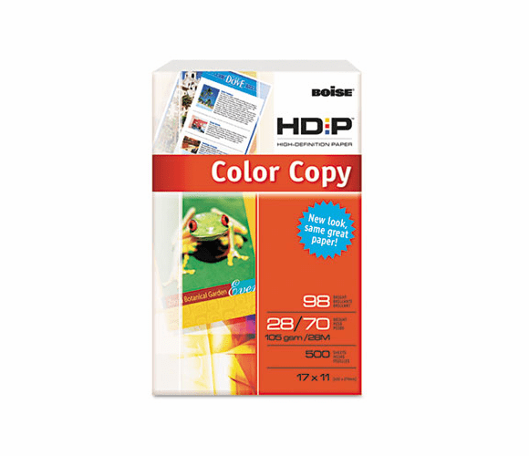 CASBCP2817 HD:P Color Copy Paper, 98 Brightness, 28lb, 11 x 17, White, 500 Sheets/Ream By CASCADES