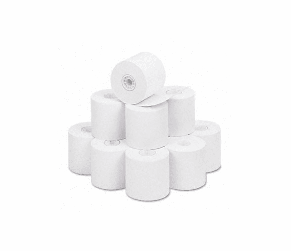 Cash Register Paper Rolls 2.25" x 165', 7/16" core, 1 ply, 57mm, 12 Rolls By Paper Rolls Now