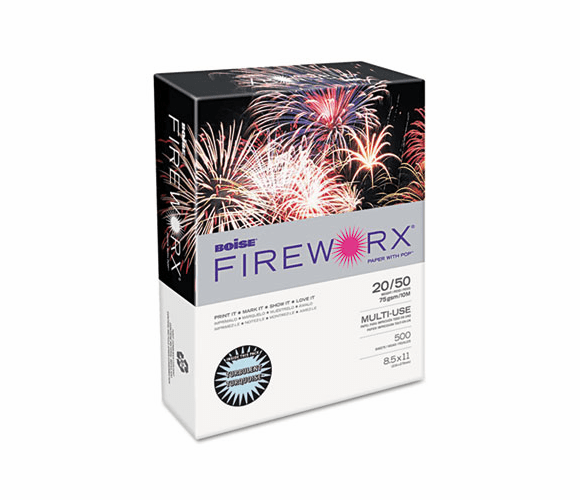 CASMP2201TT FIREWORX Colored Paper, 20lb, 8-1/2 x 11, Turbulent Turquoise, 500 Sheets/Ream By CASCADES