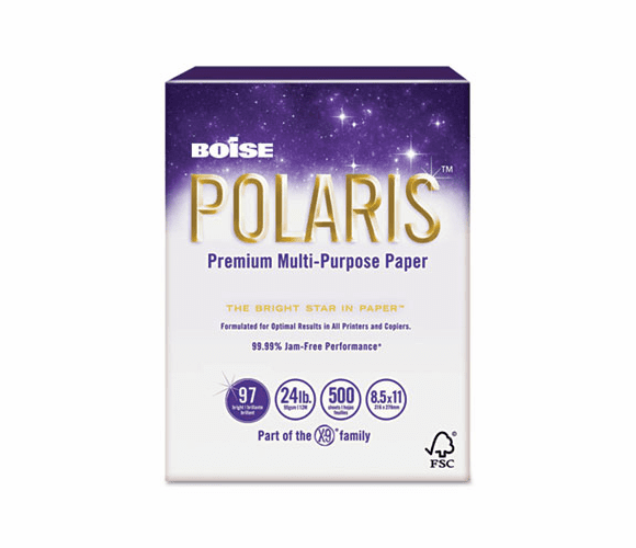 CASPOL1117 POLARIS Copy Paper, 11 x 17, 20lb White, 2500 Sheets/Carton By CASCADES