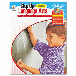 CDP104257 Step Up Series, Language Arts, Grades 1 to 3, 160 Pages By CARSON-DELLOSA PUBLISHING