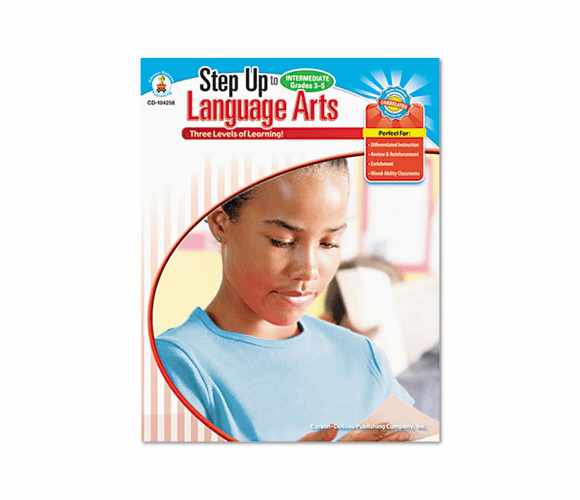 CDP104258 Step Up Series, Language Arts, Grades 3 to 5, 160 Pages By CARSON-DELLOSA PUBLISHING