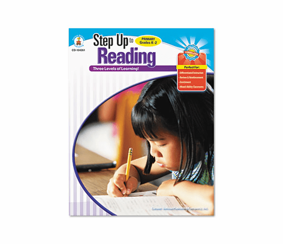CDP104261 Step Up Series, Reading, Grades 1 to 3, 160 Pages By CARSON-DELLOSA PUBLISHING