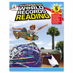 CDP104422 Guiness World Record Reading, Grade 5, 128 pages By CARSON-DELLOSA PUBLISHING