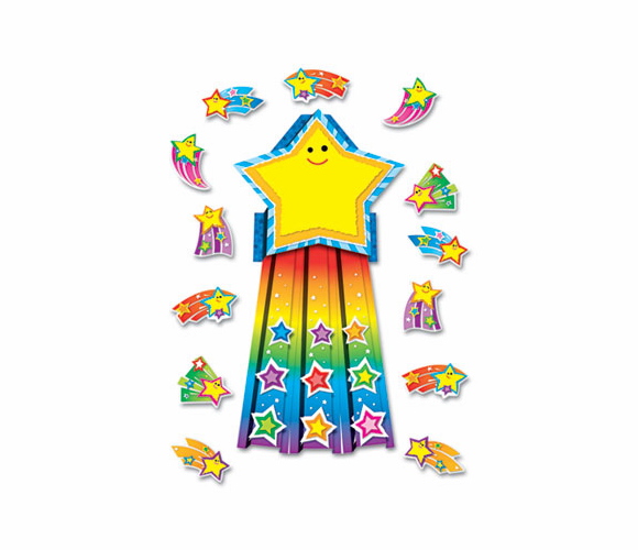 CDP110143 Shooting Star 3-D Bulletin Board Set By CARSON-DELLOSA PUBLISHING