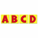 CDP119010 Quick Stick Letters Set, 45 Pieces, Red By CARSON-DELLOSA PUBLISHING