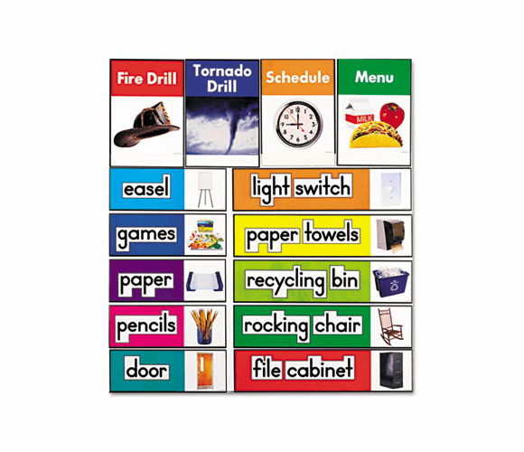CDP119016 Quick Stick Bulletin Board Set, Class Labels By CARSON-DELLOSA PUBLISHING