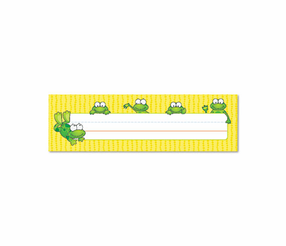 CDP122010 Desk Nameplates, Frogs, 9 1/2" x 3", 36/Set By CARSON-DELLOSA PUBLISHING