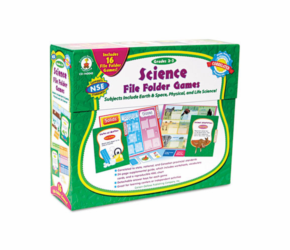 CDP140045 Science File Folder Game, Grades 2-3 By CARSON-DELLOSA PUBLISHING