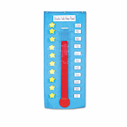CDP158025 Thermometer/Goal Gauge Pocket Chart, 21 x 48 1/2 By CARSON-DELLOSA PUBLISHING