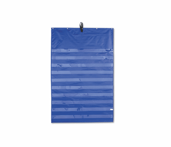 CDP158158 Original Pocket Chart with 10 Clear Pockets, Grommets, Blue, 34 x 52 By CARSON-DELLOSA PUBLISHING