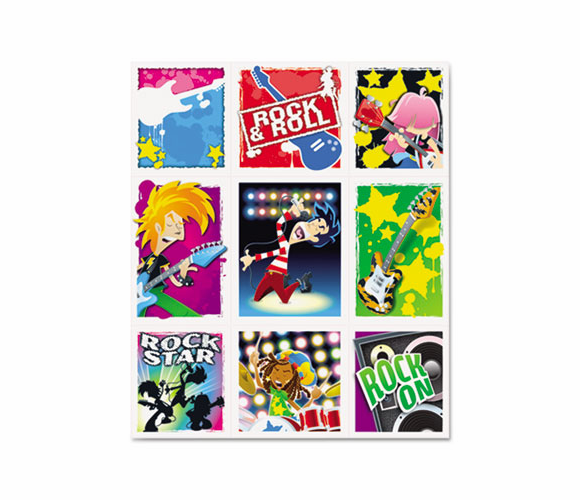 CDP168061 Rock Stars Prize Pack Stickers, Assorted, 216 Stickers By CARSON-DELLOSA PUBLISHING