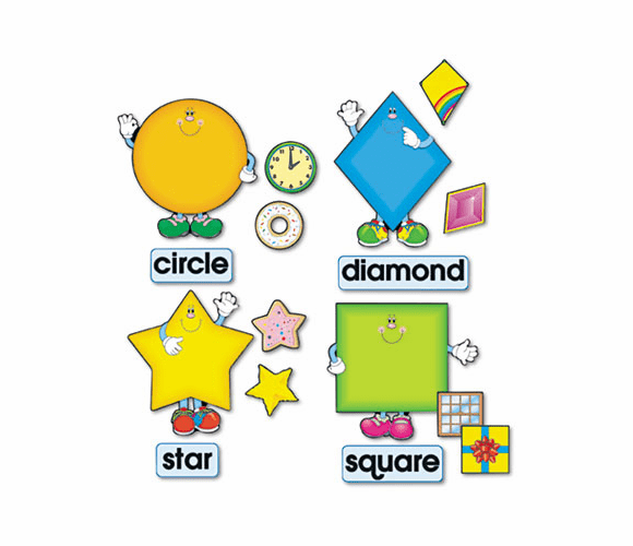 CDP3273 Shapes Bulletin Board Set By CARSON-DELLOSA PUBLISHING