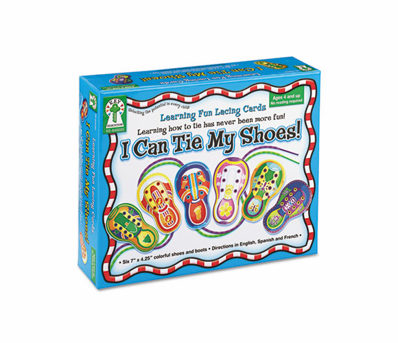 CDP846000 �I Can Tie My Shoes!� Lacing Cards, Ages 4 and Up By CARSON-DELLOSA PUBLISHING
