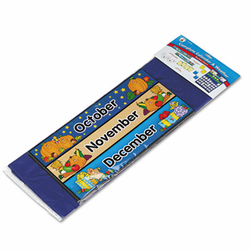 CDPCD158003 Calendar/Weather Pocket Chart with Assorted Cards, 26 x 7 1/4 By CARSON-DELLOSA PUBLISHING