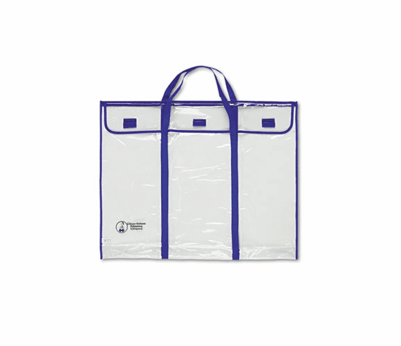 CDPCD5638 Bulletin Board Storage Bag, Blue;Clear, 30" x 24" By CARSON-DELLOSA PUBLISHING