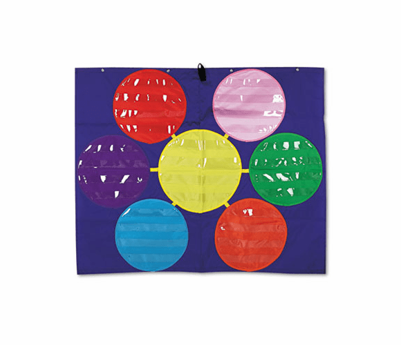 CDPCD5647 Web Organizer Pocket Chart with 28 Clear Pockets, Blue, 47 1/2 x 39 3/4 By CARSON-DELLOSA PUBLISHING