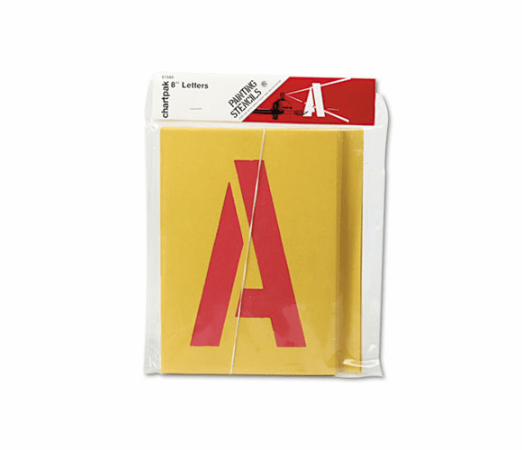 CHA01580 Painting Stencil Set, A-Z Set, Manila, 26/Set By CHARTPAK/PICKETT