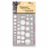 CHA1085I Templates, Geometric Shapes/Symbols, 3 1/2" x 7", Smoke By CHARTPAK/PICKETT
