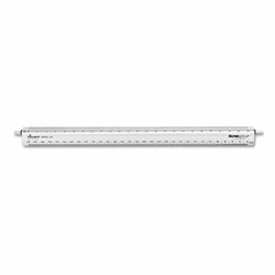 CHA240 Adjustable Triangular Scale Aluminum Engineers Ruler, 12", Silver By CHARTPAK/PICKETT