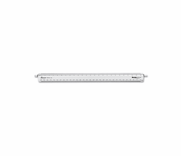 CHA240 Adjustable Triangular Scale Aluminum Engineers Ruler, 12", Silver By CHARTPAK/PICKETT