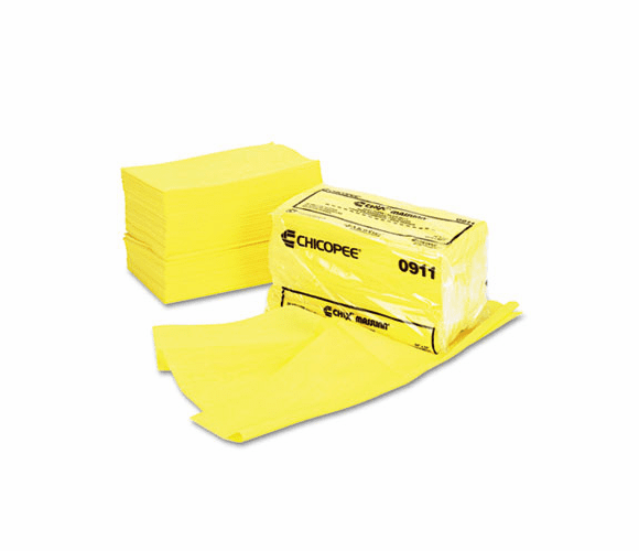 CHI0911 Masslinn Dust Cloths, 24 x 24, Yellow, 50/Bag, 2/Carton By CHICOPEE, INC