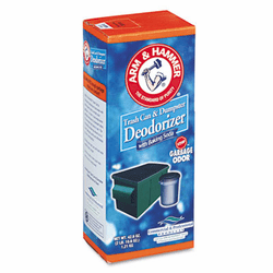 CHU20015632 Trash Can & Dumpster Deodorizer, Unscented, Powder, 42.6 oz By CHURCH & DWIGHT CO., INC