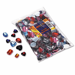 CKC3584 Gemstones Classroom Pack, Acrylic, 1 lbs., Assorted Colors/Sizes By THE CHENILLE KRAFT COMPANY