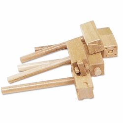 CKC3747 Wooden Clay Hammers with Two Patterns Each, Five By THE CHENILLE KRAFT COMPANY