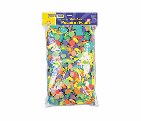 CKC4310 Wonderfoam Shapes Classroom Pack, Assorted Shapes/Colors, 5000 Pieces/Pack By THE CHENILLE KRAFT COMPANY