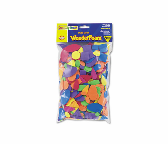 CKC4314 Wonderfoam Shapes, Assorted Shapes/Colors, 720 Pieces/Pack By THE CHENILLE KRAFT COMPANY